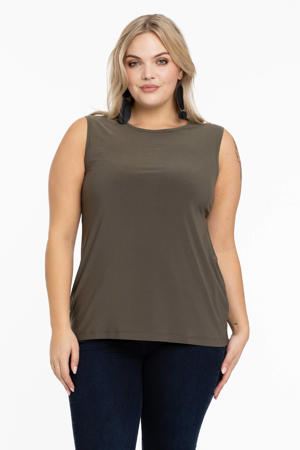 singlet DOLCE van travelstof groen