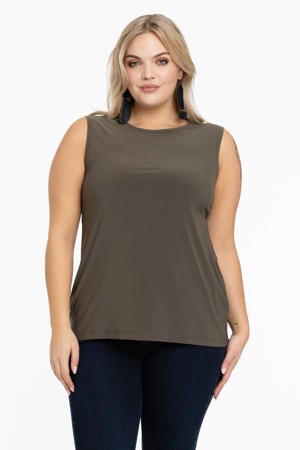 singlet DOLCE van travelstof groen