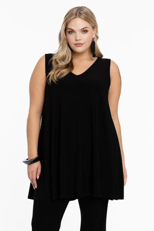 singlet DOLCE van travelstof zwart