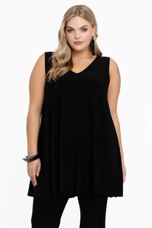 singlet DOLCE van travelstof zwart