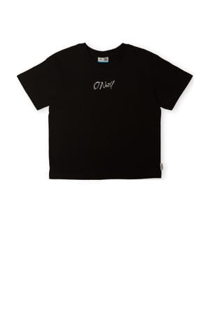 T-shirt met backprint zwart