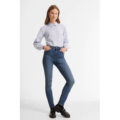 anytime high rise skinny jeans blauw