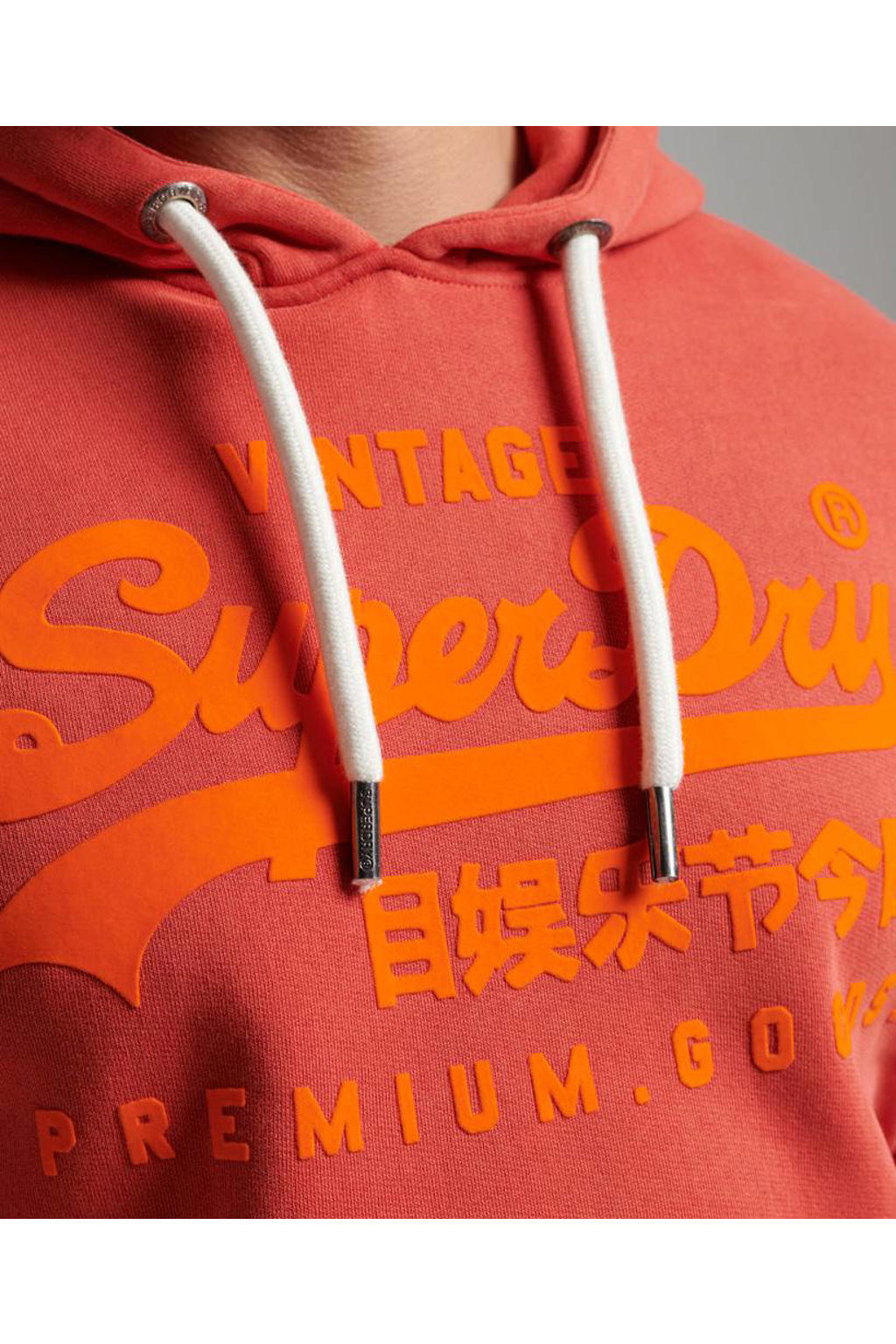 Superdry hoodie met logo americana red wehkamp