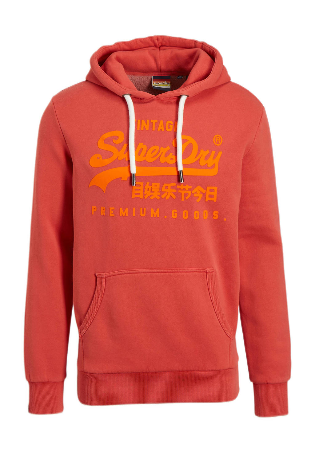 Superdry hoodie met logo americana red wehkamp