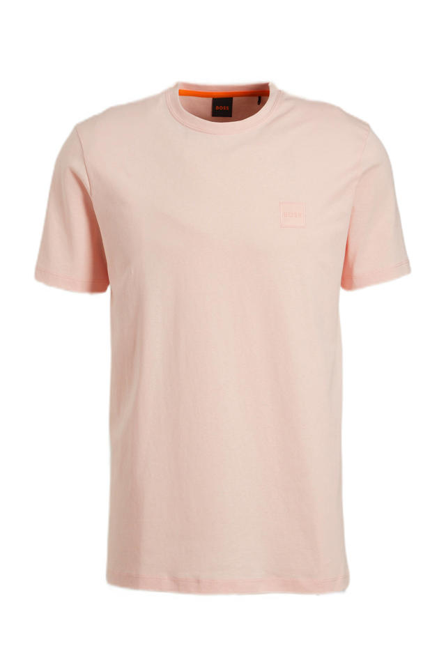 Onvergetelijk spelen weefgetouw BOSS regular fit T-shirt Tales open pink | wehkamp