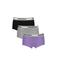 Raizzed short Nora - zwart/grijs melange/lila (set van 3)