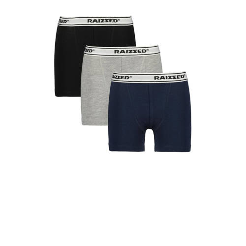 Raizzed boxershort Nora - set van 3 zwart/grijs melange/d.blauw afbeelding