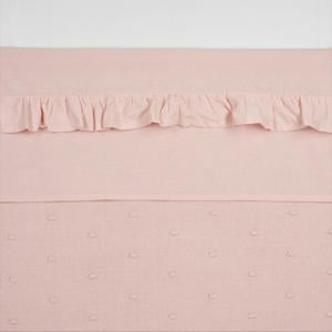 baby ledikantlaken Ruffle 100x150 Soft Pink