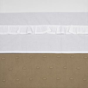 baby ledikantlaken Ruffle 100x150 White