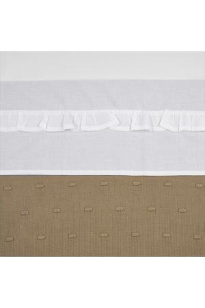 baby ledikantlaken Ruffle 100x150 White