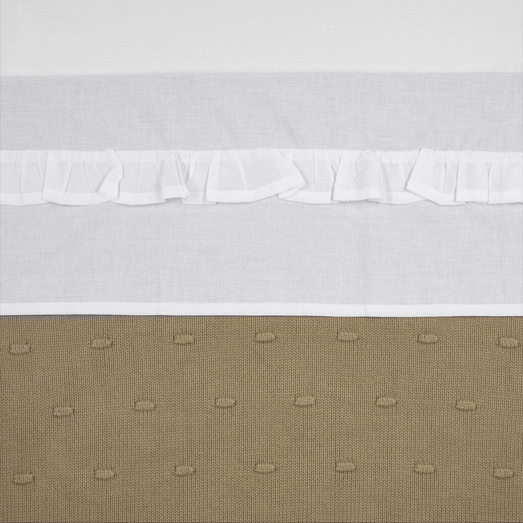 Meyco baby ledikantlaken Ruffle 100x150 White