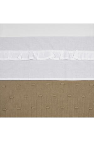 baby ledikantlaken Ruffle 100x150 White