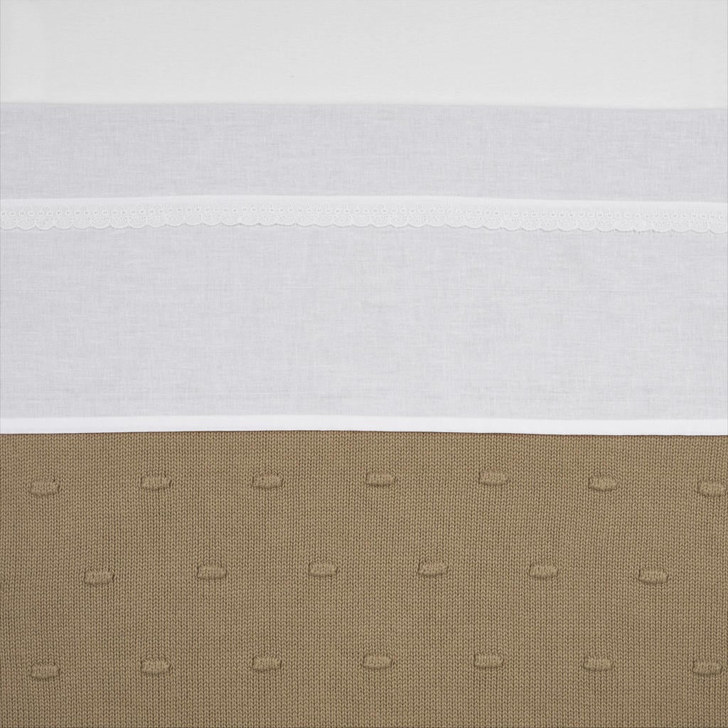 Meyco baby wieglaken Lace 75x100 White