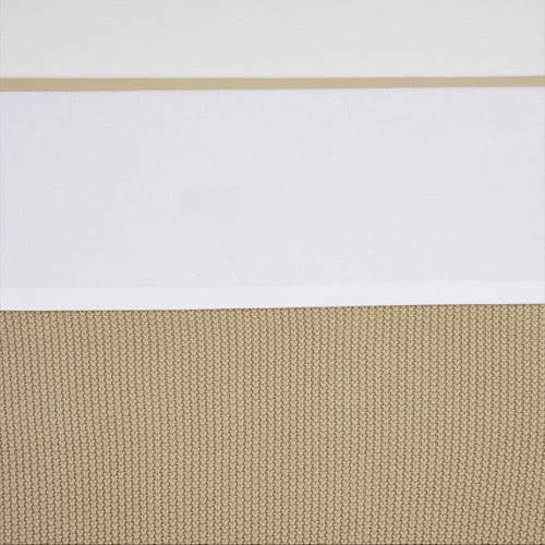 Meyco baby wieglaken Bies 75x100 Sand afbeelding