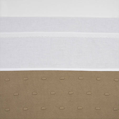 Meyco baby ledikantlaken Lace 100x150 White afbeelding