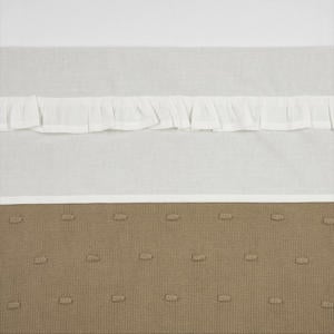 baby wieglaken Ruffle 75x100 Offwhite