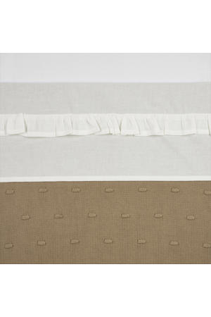 baby wieglaken Ruffle 75x100 Offwhite