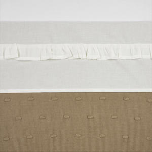 baby wieglaken Ruffle 75x100 Offwhite