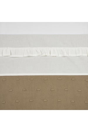 baby wieglaken Ruffle 75x100 Offwhite
