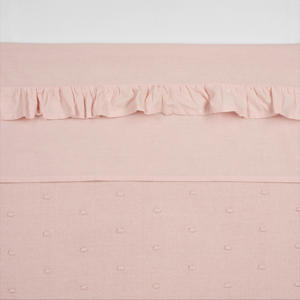 baby wieglaken Ruffle 75x100 Soft Pink