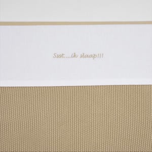 baby ledikantlaken Ssst...ik slaap!! 100x150 Sand