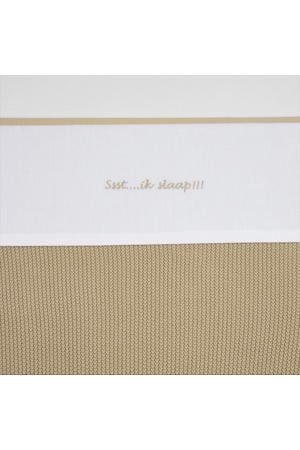 baby ledikantlaken Ssst...ik slaap!! 100x150 Sand