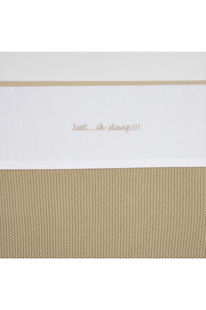 baby ledikantlaken Ssst...ik slaap!! 100x150 Sand