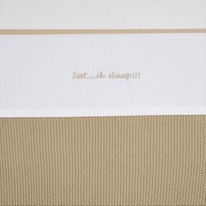 baby ledikantlaken Ssst...ik slaap!! 100x150 Sand