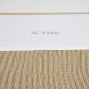 baby wieglaken Ssst...ik slaap!! 75x100 Sand