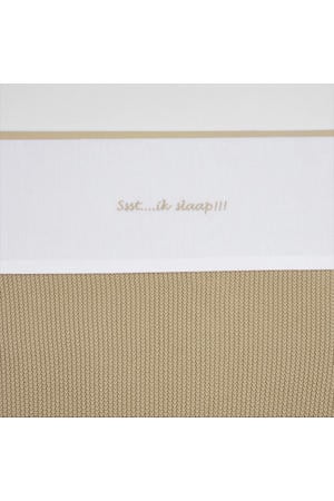 baby wieglaken Ssst...ik slaap!! 75x100 Sand