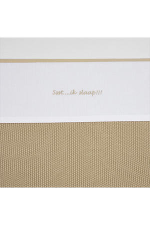 baby wieglaken Ssst...ik slaap!! 75x100 Sand