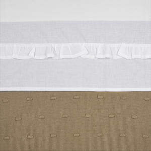 baby wieglaken Ruffle 75x100 White