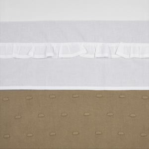 baby wieglaken Ruffle 75x100 White