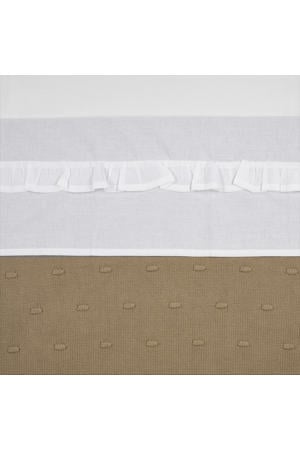 baby wieglaken Ruffle 75x100 White