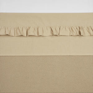 baby wieglaken Ruffle 75x100 Sand