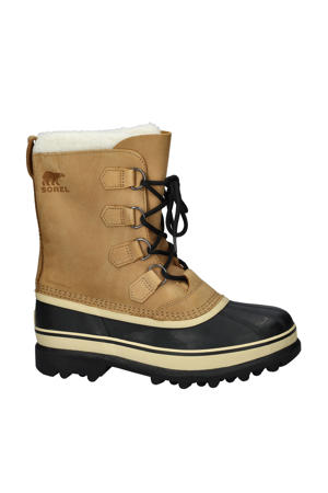 Caribou leren snowboots cognac
