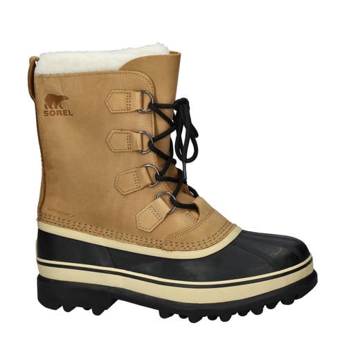 Sorel Caribou leren snowboots cognac afbeelding
