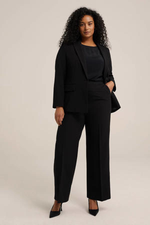 wide leg pantalon zwart