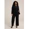 WE Fashion Curve wide leg pantalon zwart