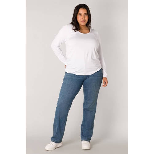 Base Level Curvy longsleeve Alize wit afbeelding