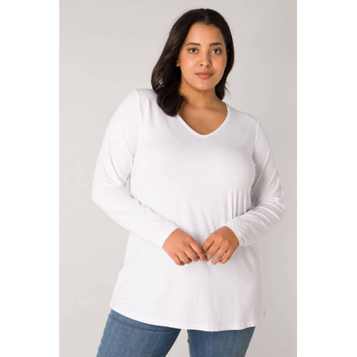 Base Level Curvy longsleeve wit Alize afbeelding