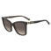 Love Moschino zonnebril met tortoise donkerbruin