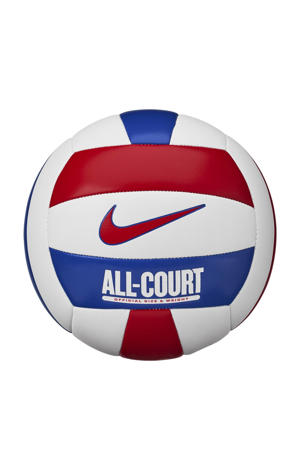  Volleybal All Court wit/rood/blauw