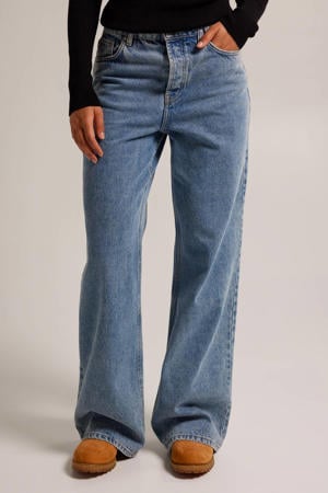 high waist wide leg jeans Olivia light blue denim