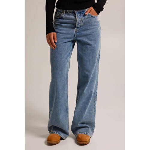 America Today high waist wide leg jeans Olivia light blue denim afbeelding