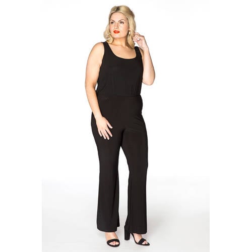 YOEK bootcut broek DOLCE van travelstof zwart afbeelding