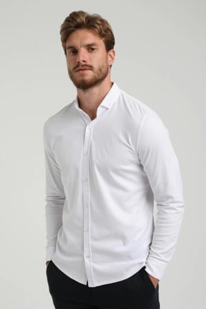 slim fit overhemd wit
