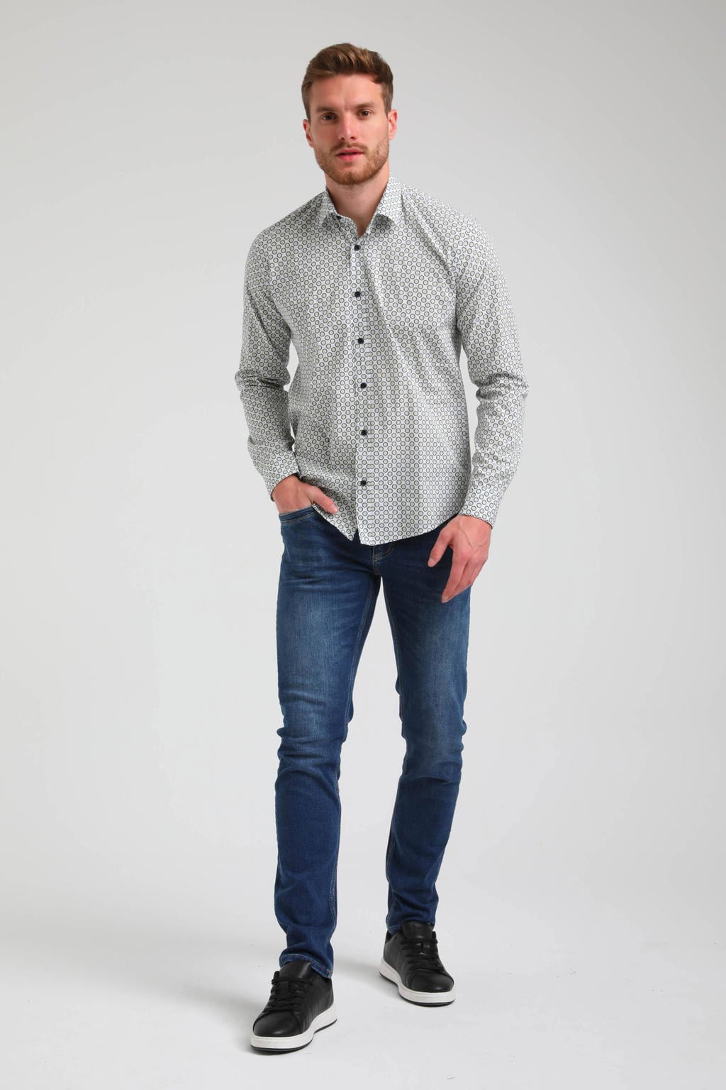 HISDERN Herenhemd met lange mouwen, regular fit, overhemd voor mannen, pak, business, bruiloft, vrije tijd, party, formele buttondown, zakelijke overhemden, wit, XL HISDERN Herenhemd met lange mouwen, regular fit, overhemd voor mannen, pak, business, bruiloft, vrije tijd, party, formele buttondown, zakelijke overhemden, wit, XL