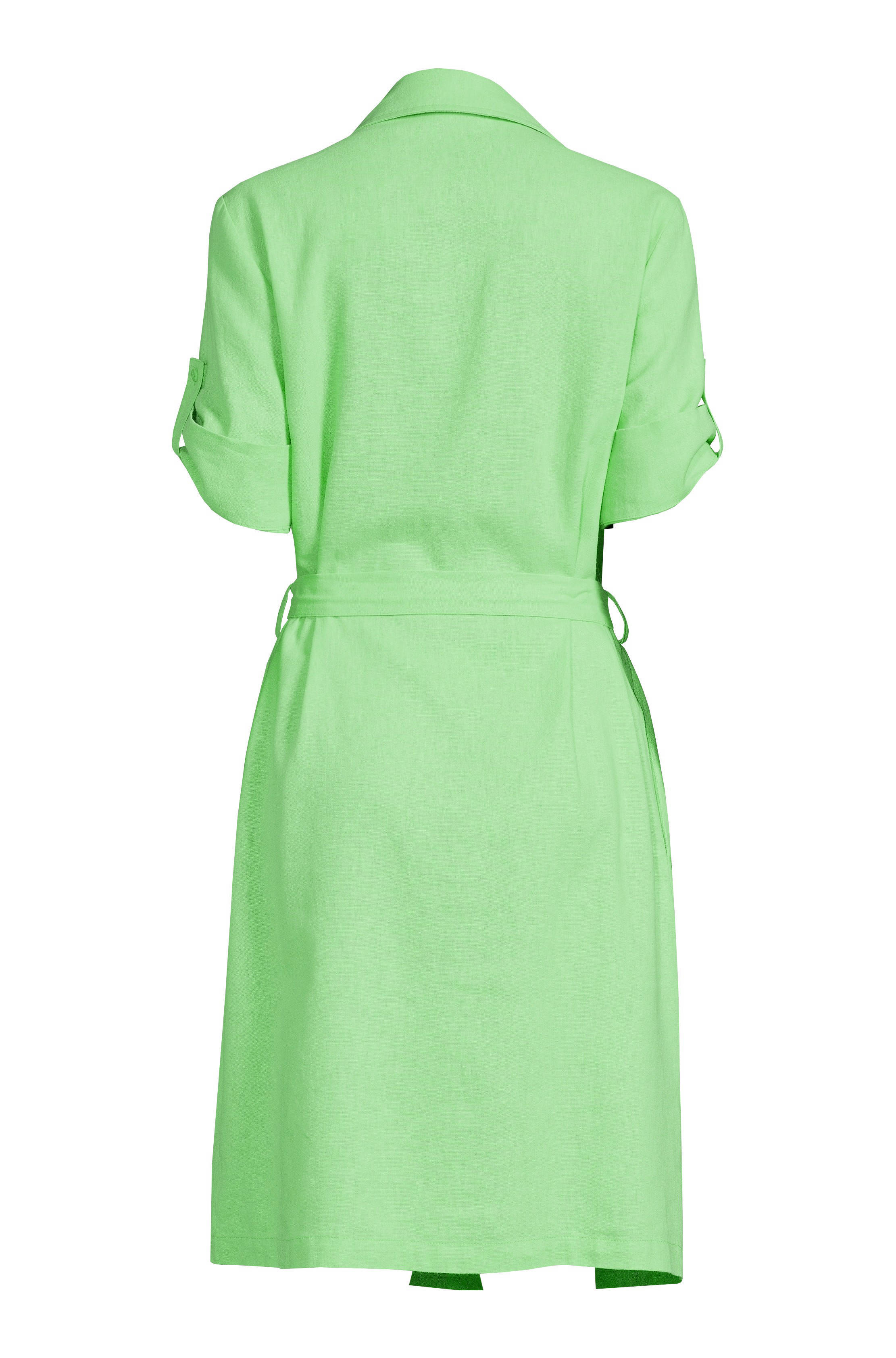 blousejurk FQLAVA met ceintuur groen