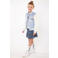 America Today baseball jacket zomer Joy Jr lichtblauw/wit